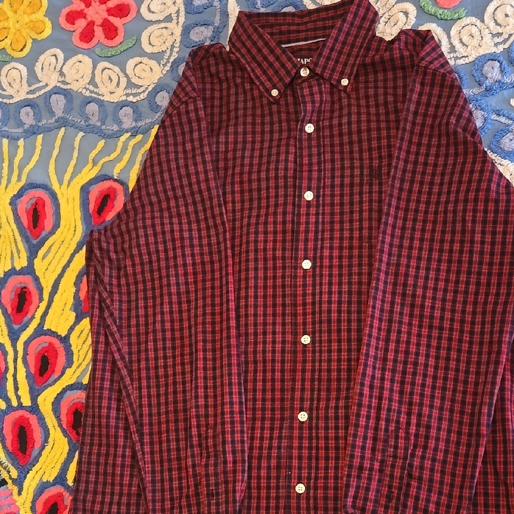 Men's Red Plaid Shirt